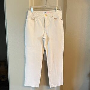 CAbi Women's Cream Ankle Jeans